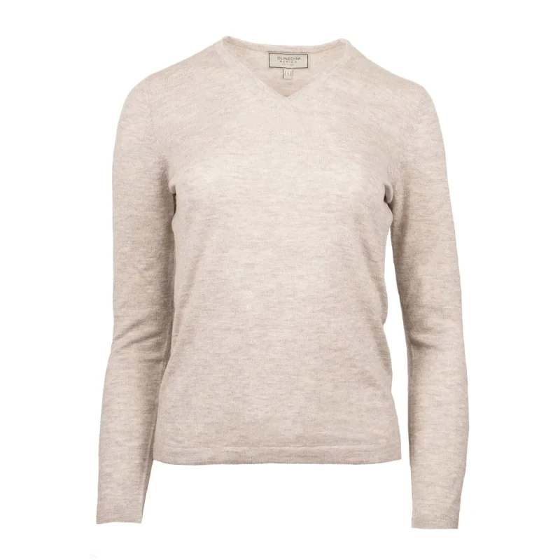 merino v neck sweater for women oyster