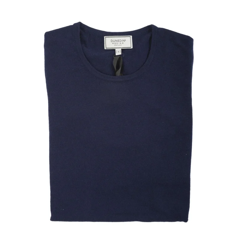 merino wool women s crew neck sweater navy