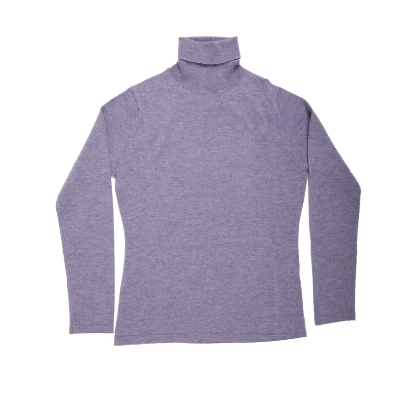 merino wool women s polo neck sweater heather