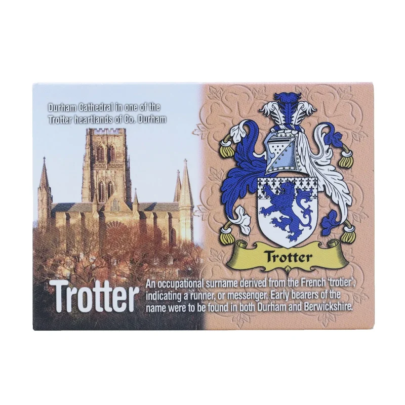 metallic wales horse magnet engraved trotter