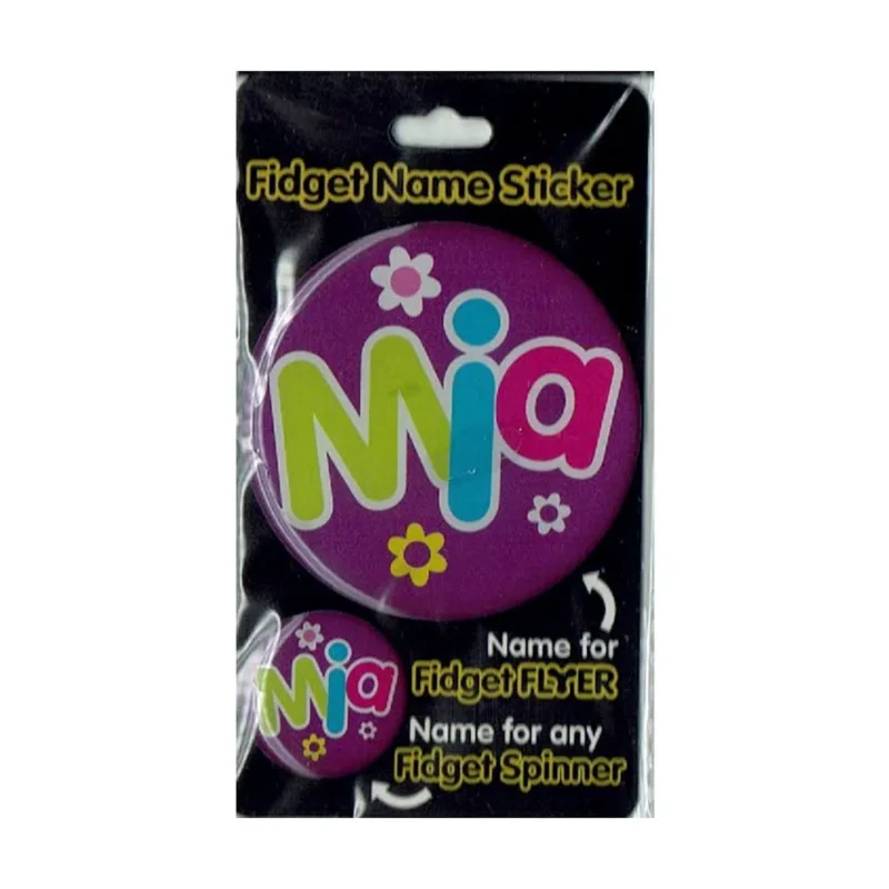 mia fidget flyer name stickers