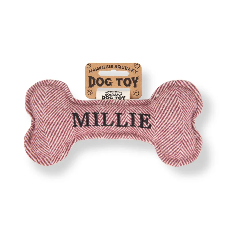 millie s squeaky bone dog toy