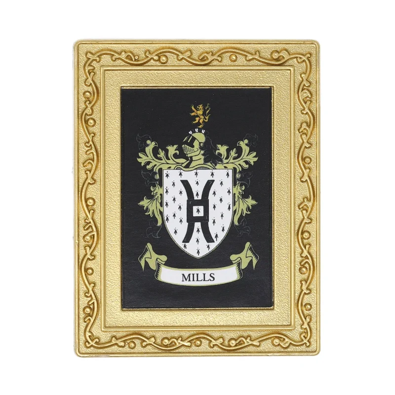 mills coat of arms fridge magnet