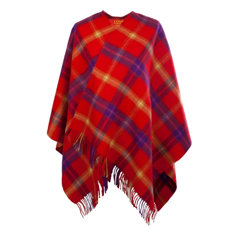 mini me kids tartan cape lambswool love tartan