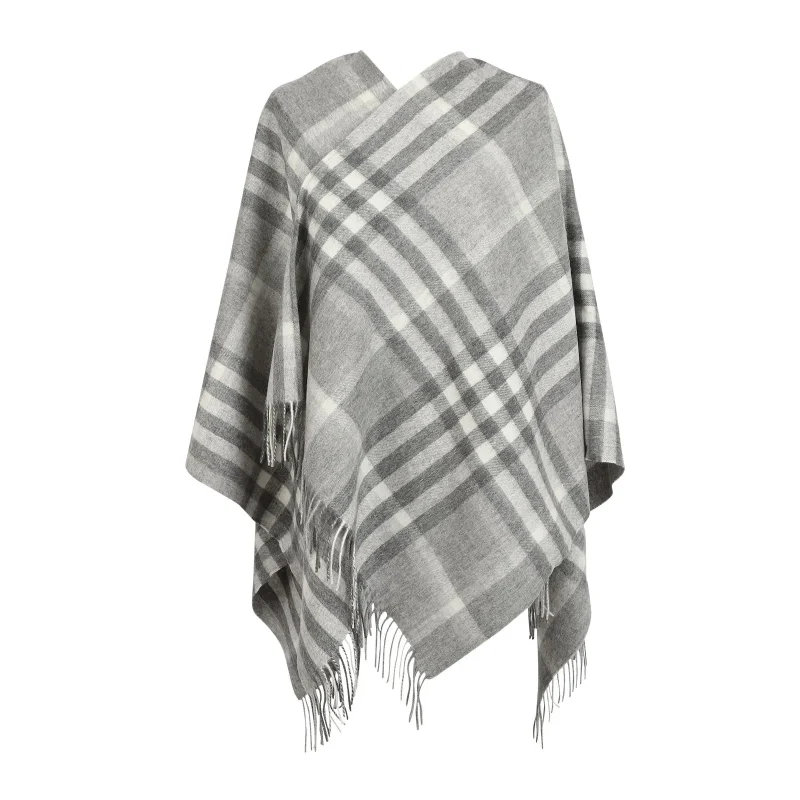 mini me tartan cashmere grey cape for kids