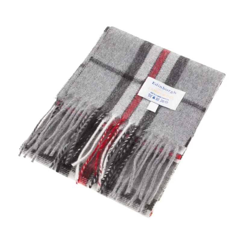 mini thomson grey lambswool scarf