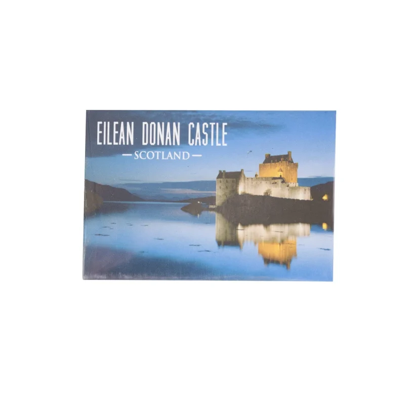 miniature eilean donan castle tin magnet