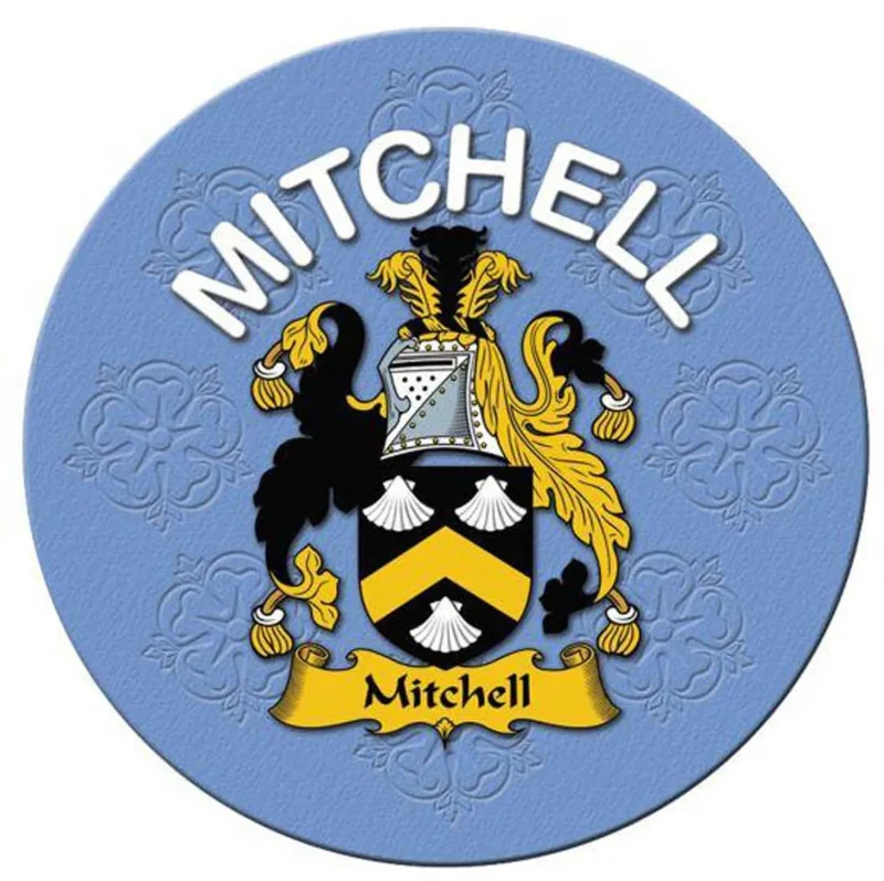 mitchell e clan name round cork coaster