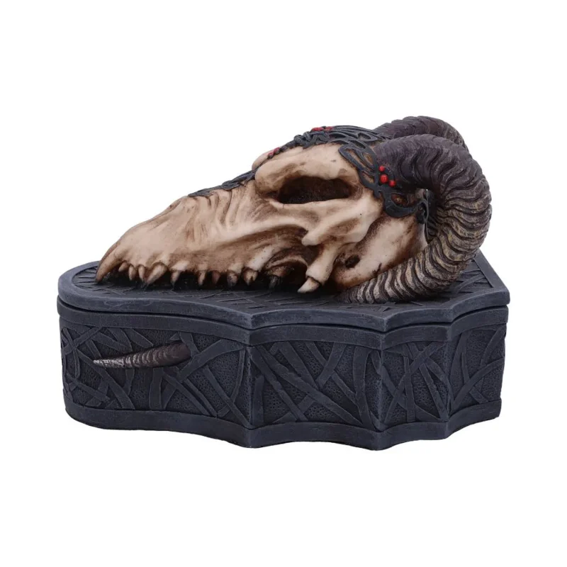 monte moore dragon skull box 17 7cm