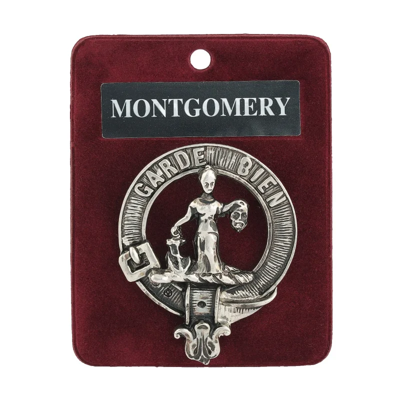 montgomery clan pewter badge 1 75