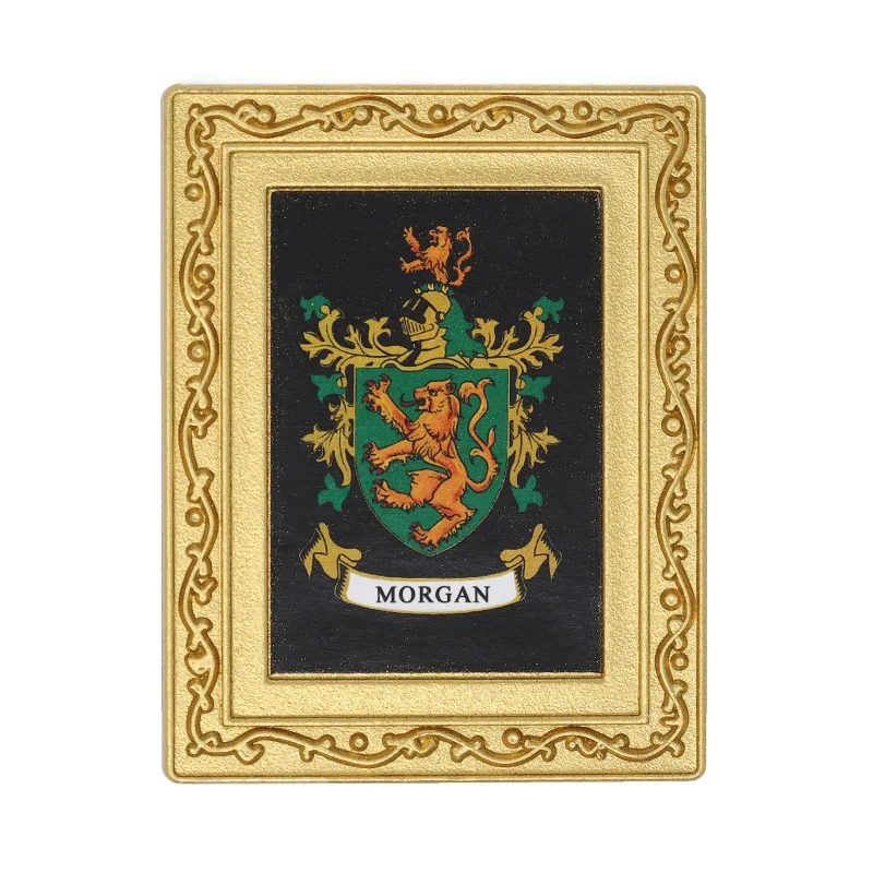 morgan coat of arms fridge magnet