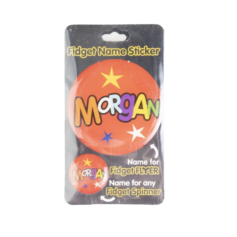 morgan name stickers for fidget flyers