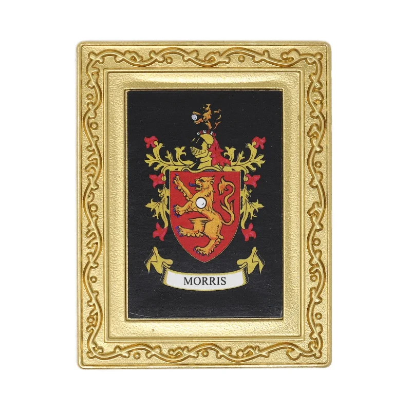 morris coat of arms fridge magnet