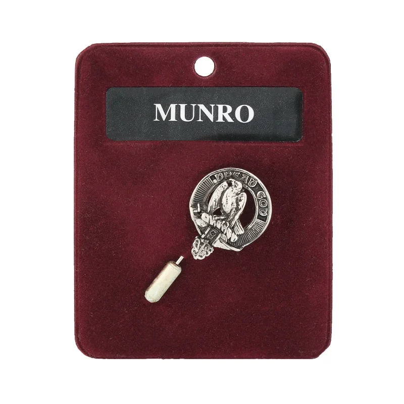 munro art pewter lapel pin