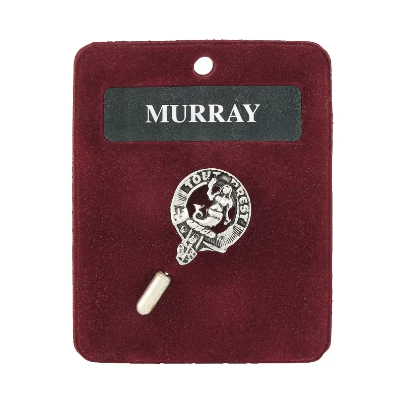 murray art pewter lapel pin