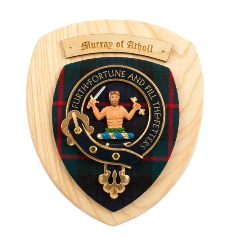 murray of atholl clan wall plaque