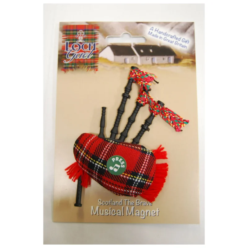 musical bagpipe fridge magnet