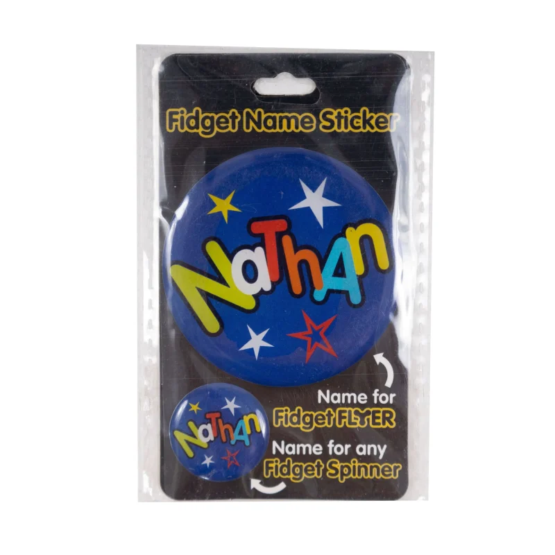 nathan fidget flyer name stickers