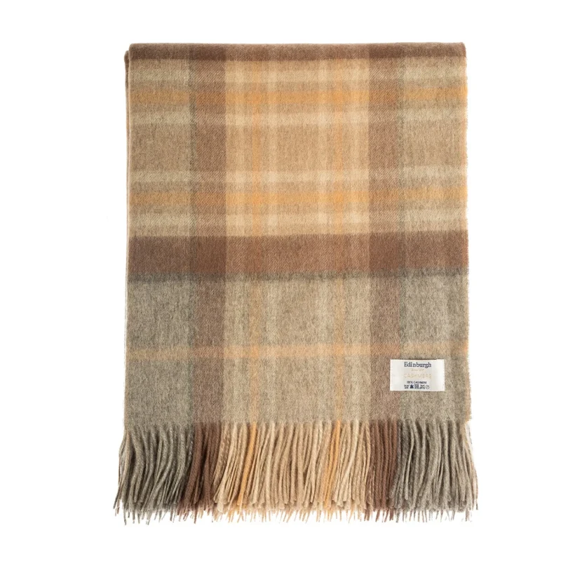 natural 100 cashmere blanket mackellar collection