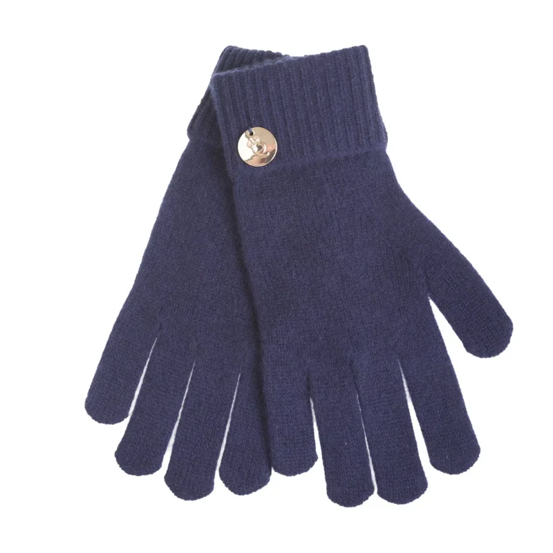 navy 100 cashmere plain glove