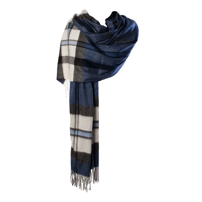 navy 100 cashmere stole for women