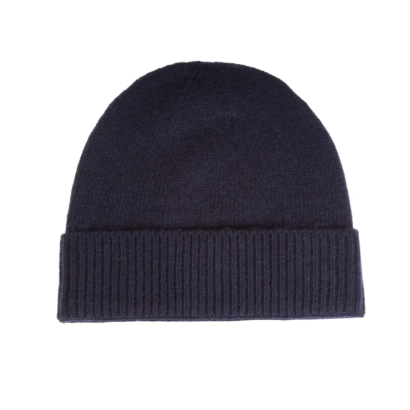 navy lambswool beanie for men scaled