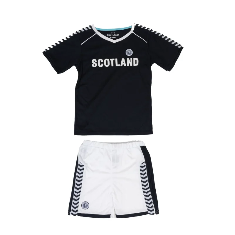 navy scotland kids football kit set