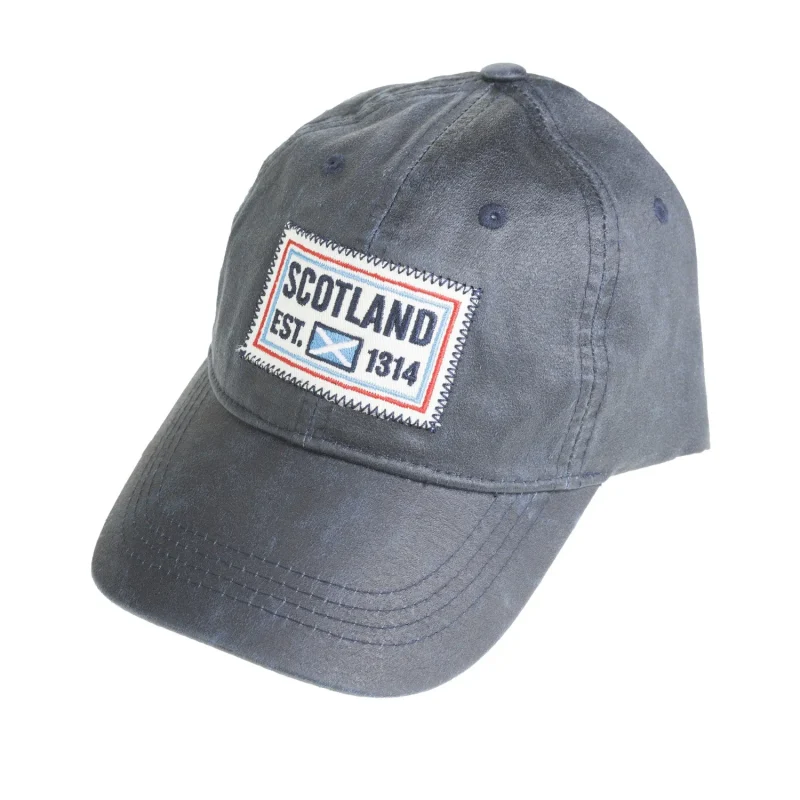 navy scotland patch cap est 1314