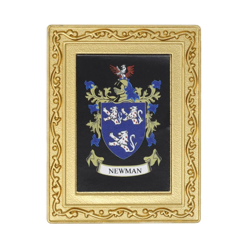 newman coat of arms fridge magnet