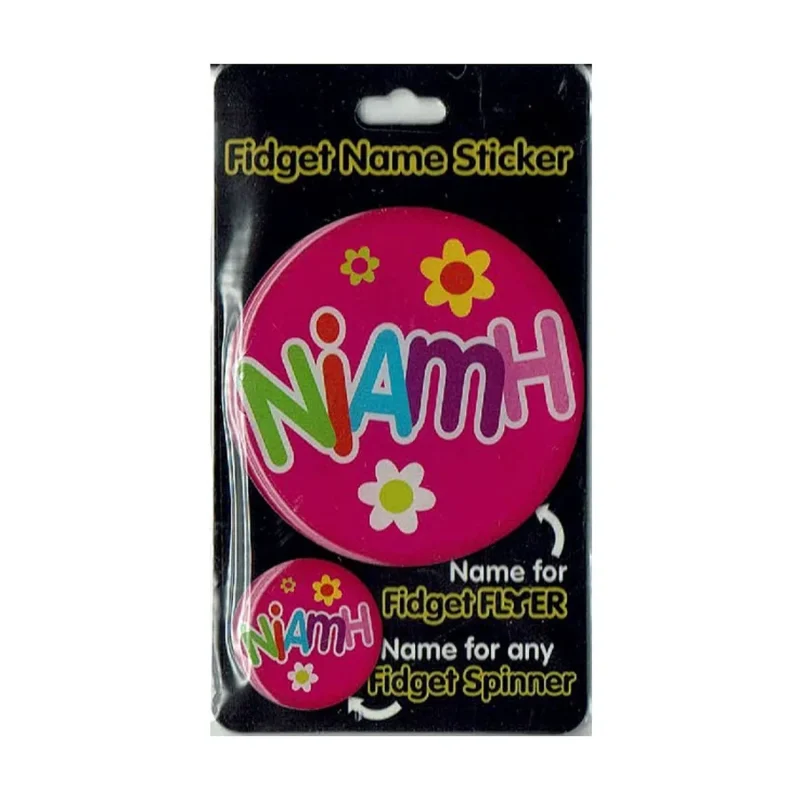 niamh fidget flyer name stickers