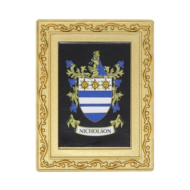 nicholson coat of arms fridge magnet