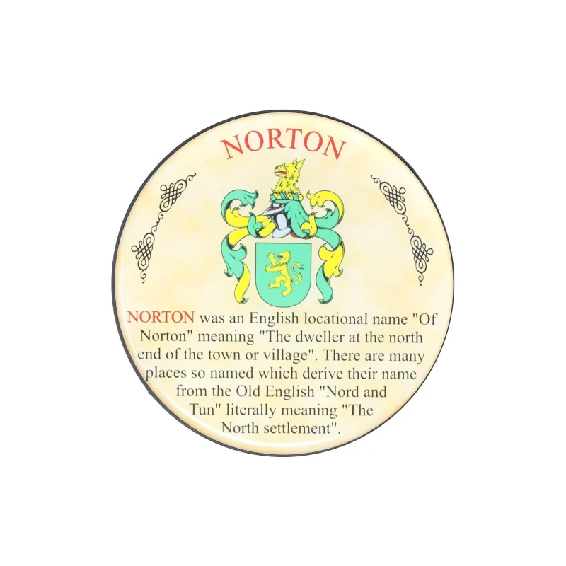 norton heraldic coaster set