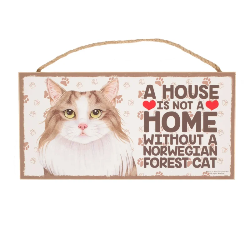 norwegian forest cat plaque for pet lovers