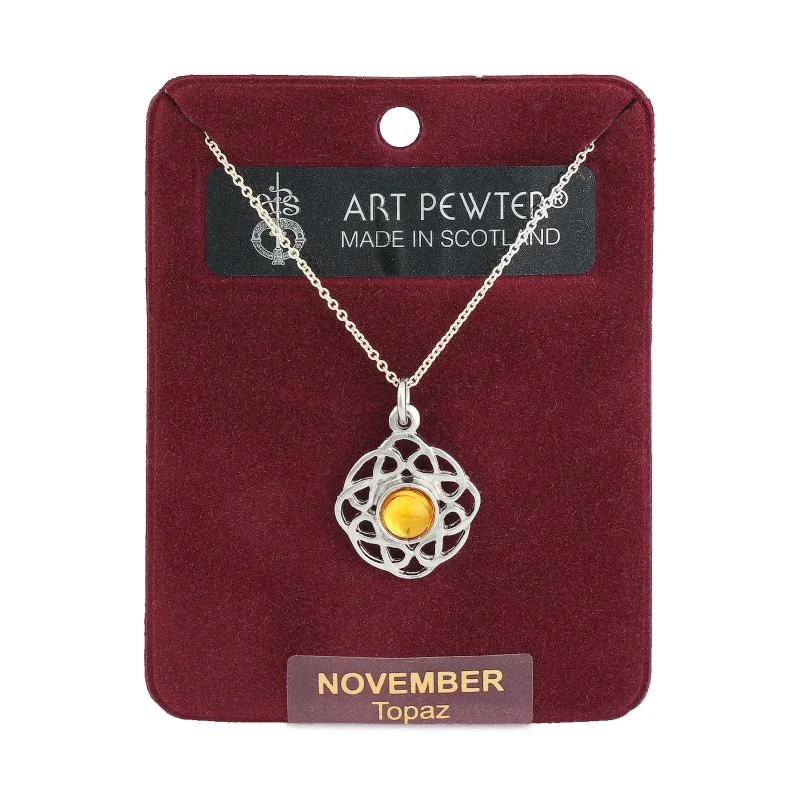 november art pewter pendant