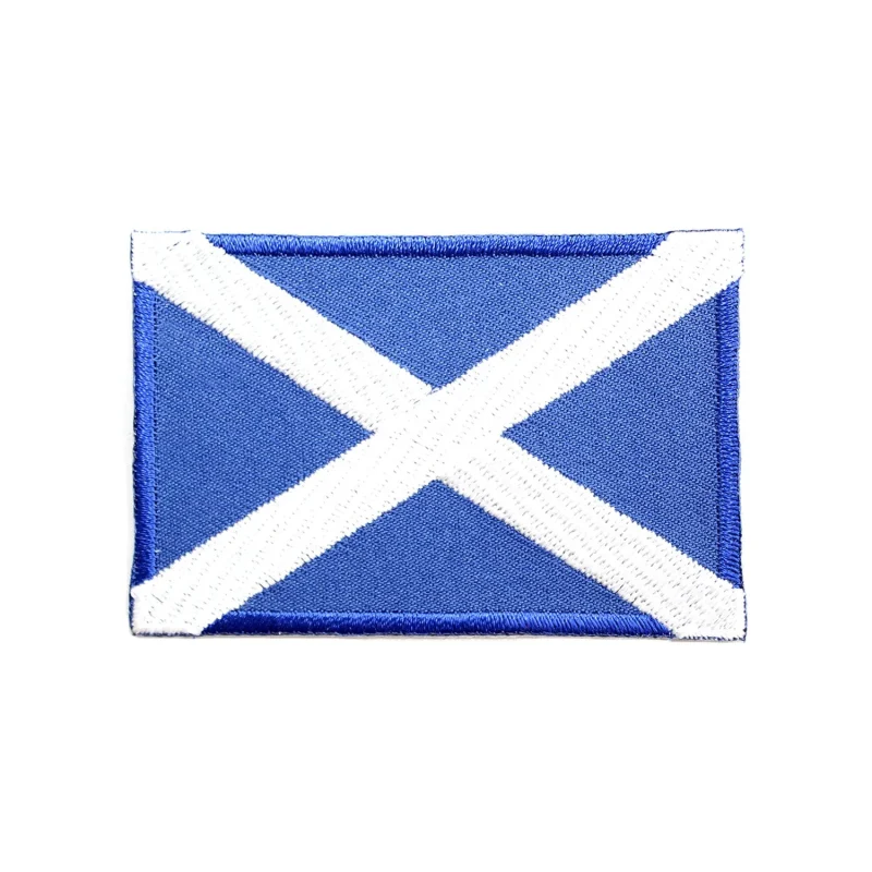 oblong saltire flag patch