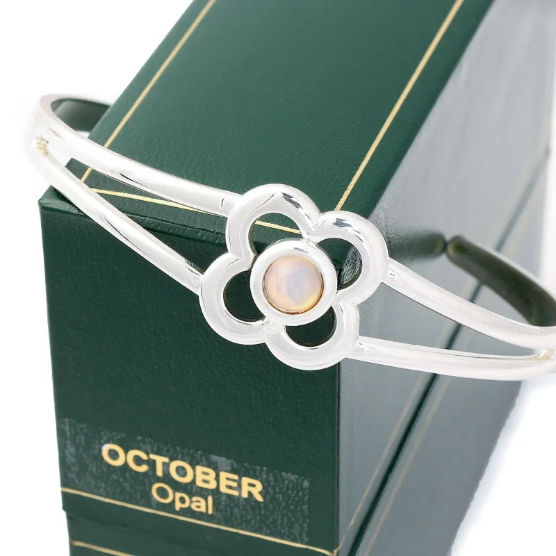 october birthstone bangle