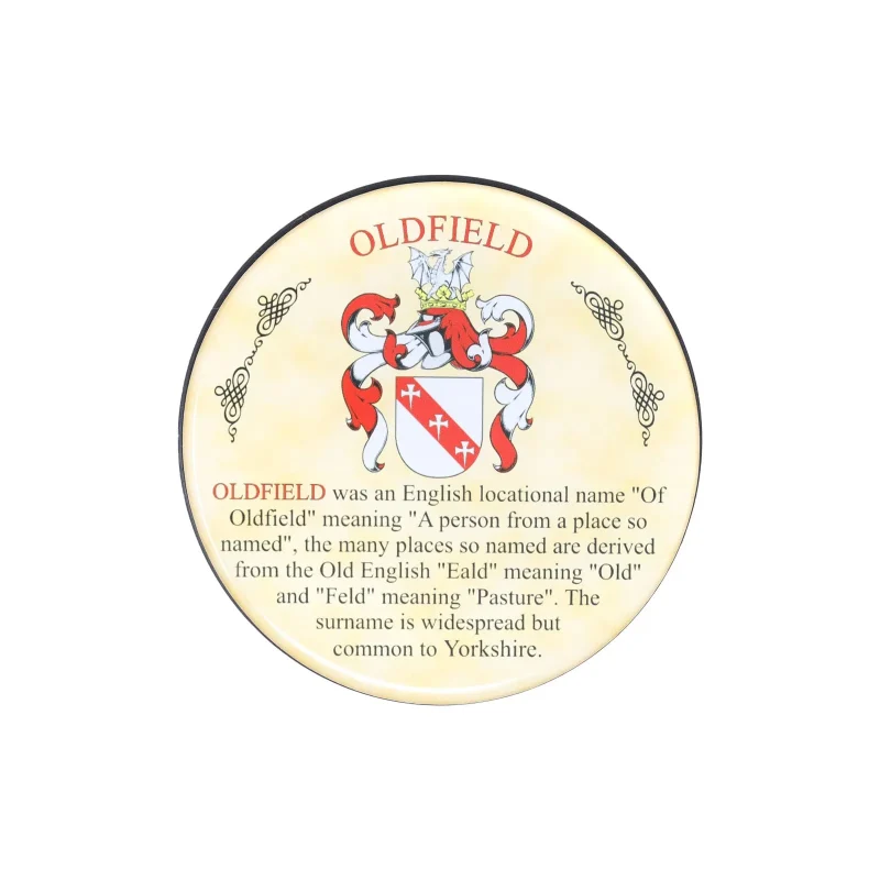 oldfield heraldic coaster for drinks