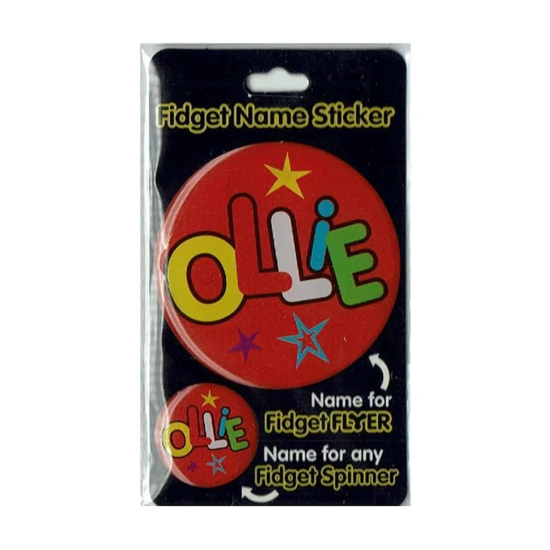 ollie fidget flyer name stickers