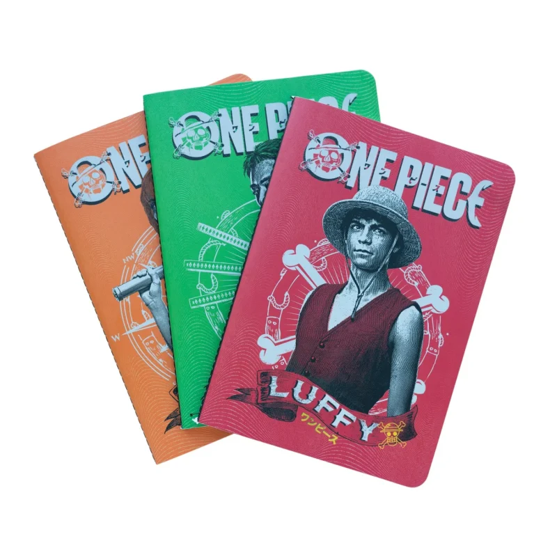 one piece a5 notebook set 3 pack