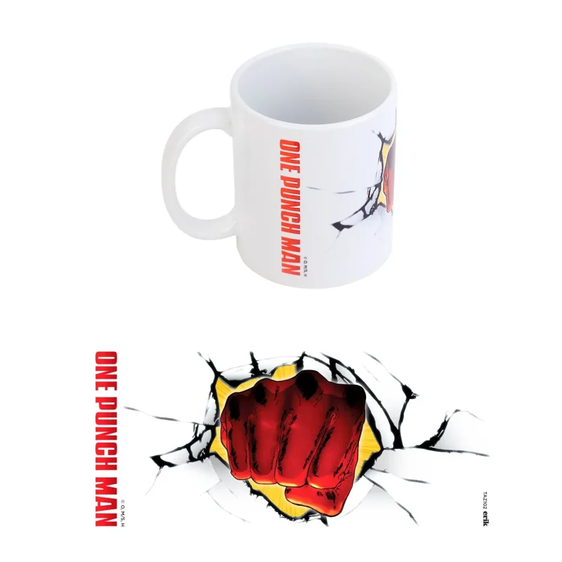 one punch man saitama fist coffee mug