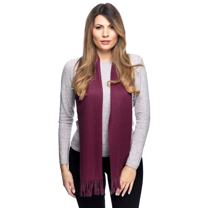 passion wine cashmere scarf for women