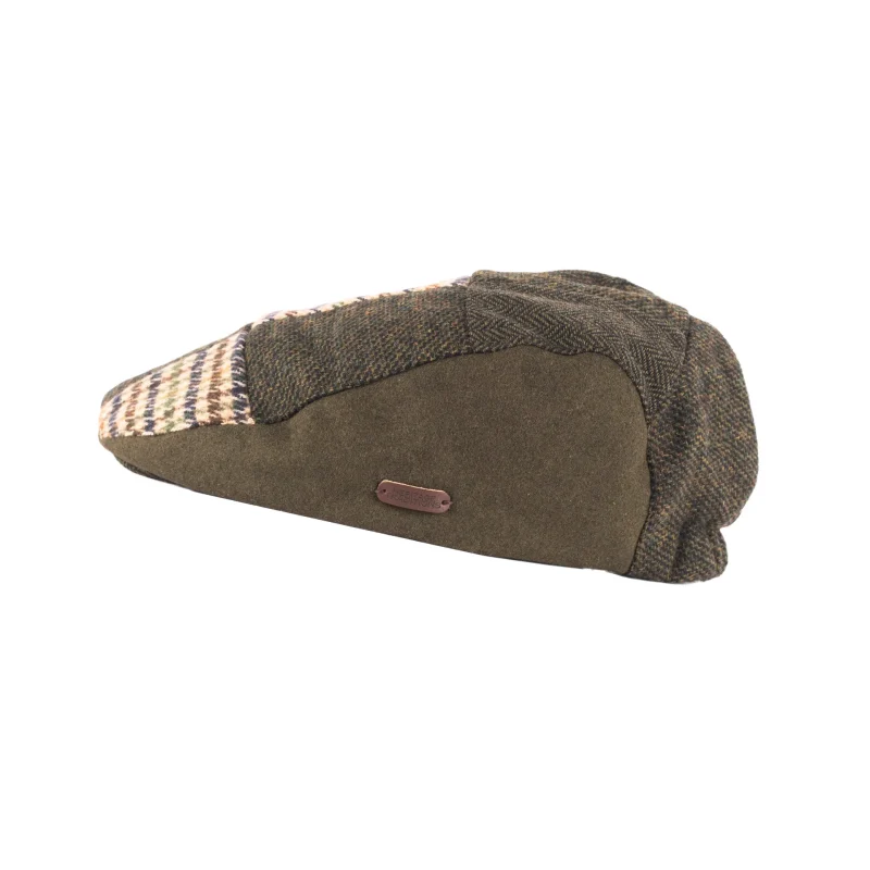 patchwork heritage flat cap