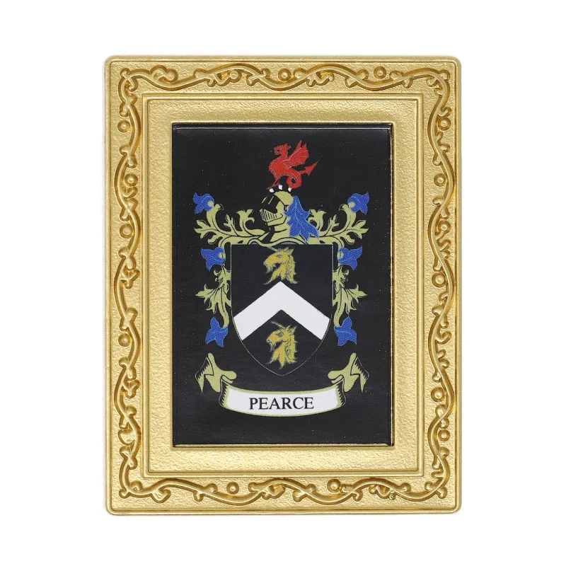 pearce coat of arms fridge magnet