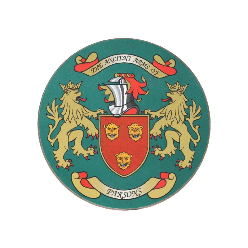 pearson coat of arms decorative coasters