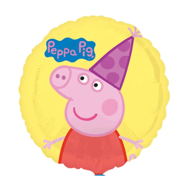 peppa pig birthday foil hat balloon