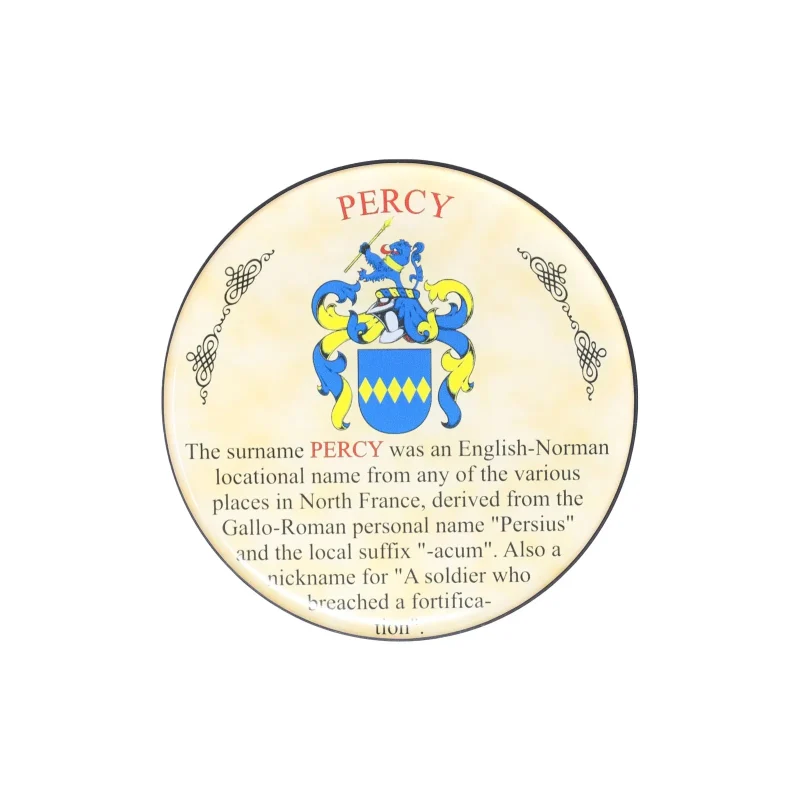 percy heraldic coaster set