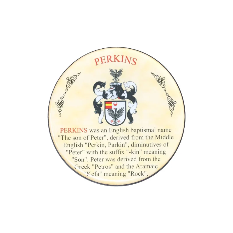 perkins heraldic coaster set