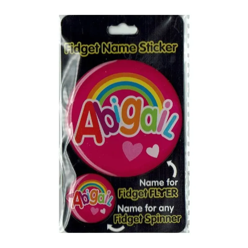 personalized abigail name stickers fidget flyer