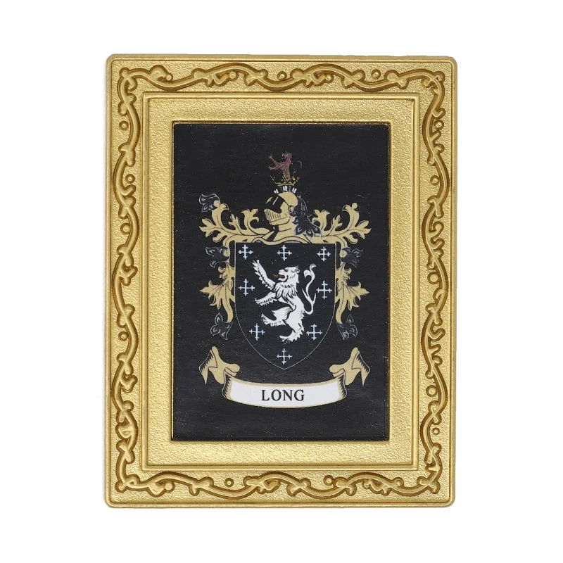 personalized coat of arms fridge magnet