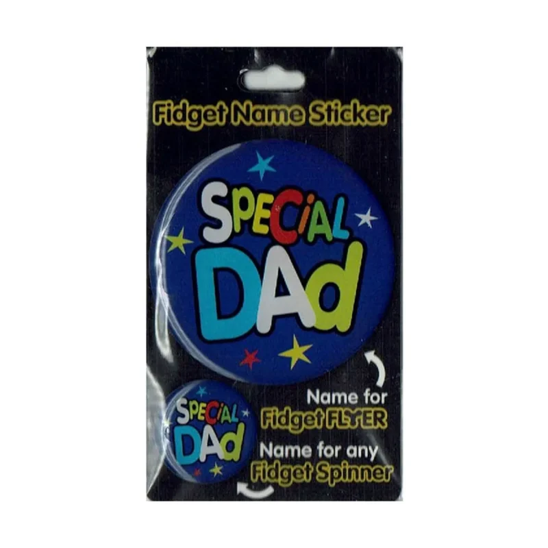 personalized fidget flyer stickers for special dads